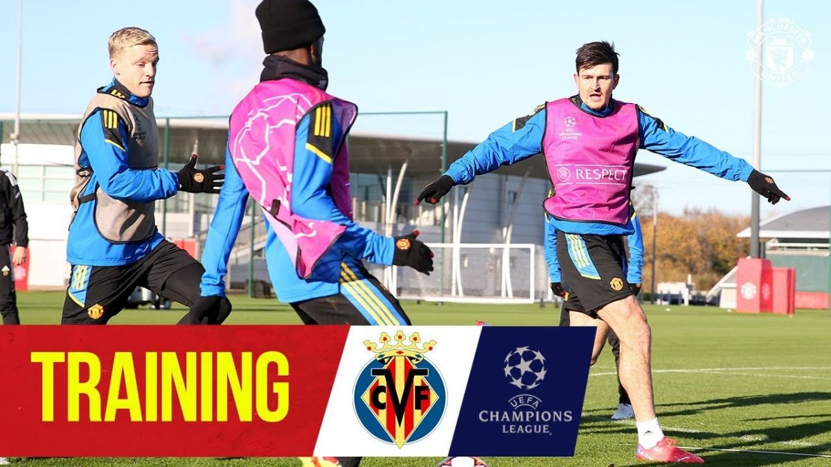 تمرین منچستریونایتد برای دیدار مقابل ویارئال