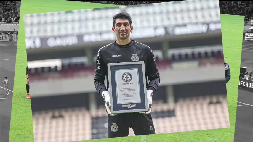 ثبت پرتاب دست 61 متری بیرانوند در کتاب گینس