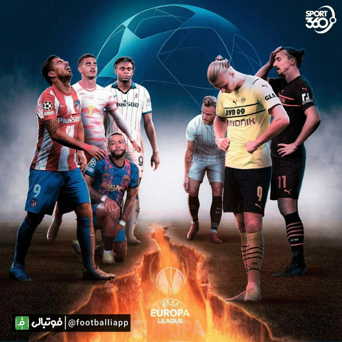 طرح/ جالب Sport360 از تیمهای بزرگی که در آستانه حضور در لیگ اروپا هستند