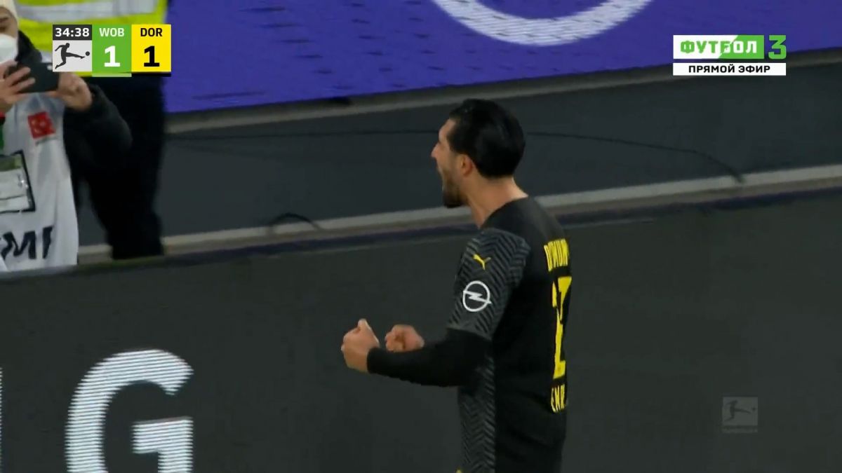 گل اول دورتموند به وولفسبورگ (امره جان - پنالتی)