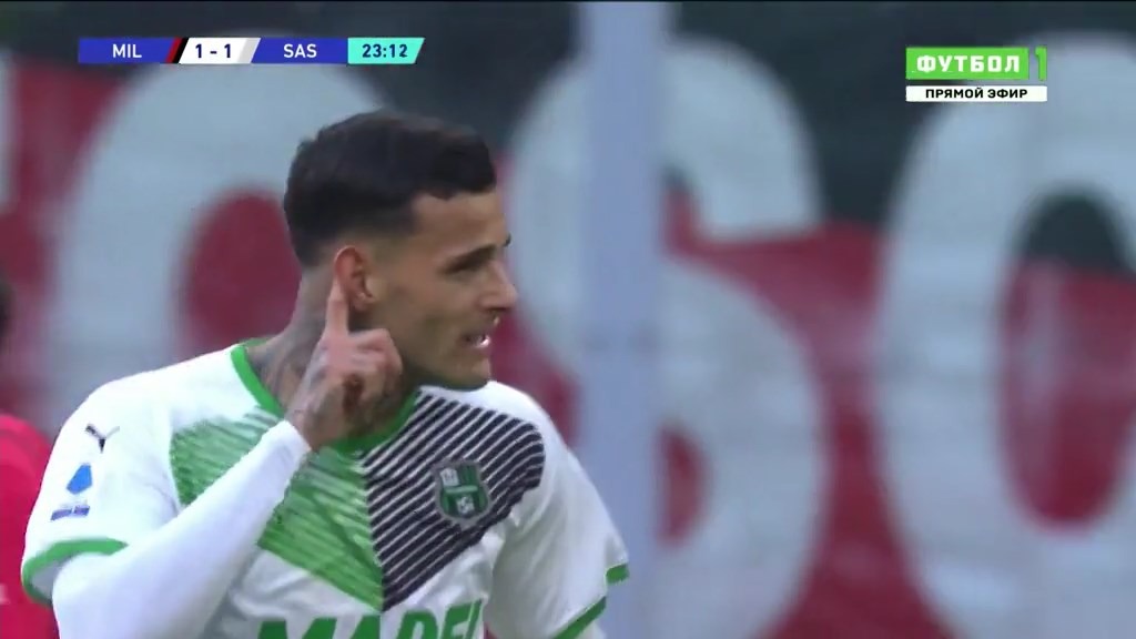 گل اول ساسولو به میلان (گل زیبای اسکاماکا)