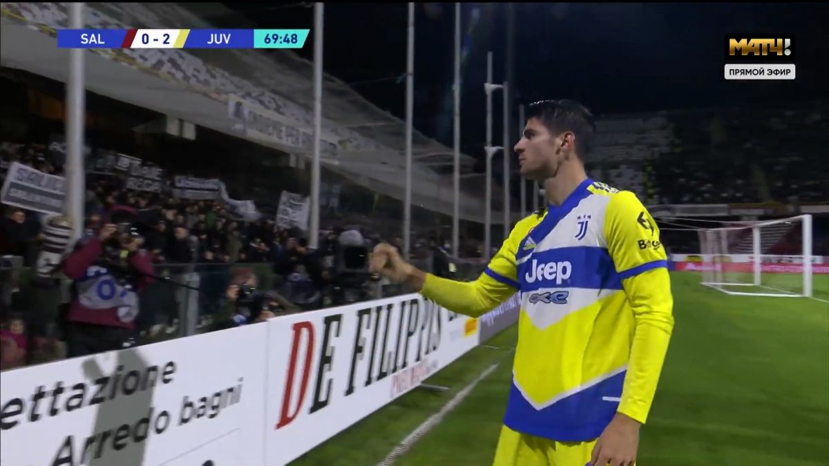 گل دوم یوونتوس به سالرنیتانا (آلوارو موراتا)