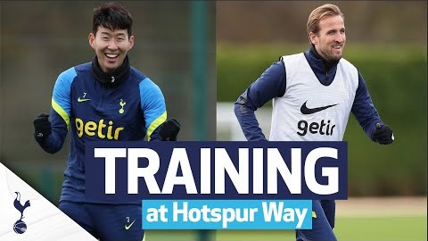 تمرین تاتنهام برای تقابل با برنتفورد