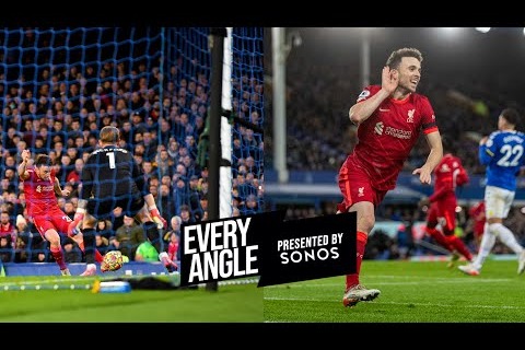 گل ژوتا برای لیورپول مقابل اورتون از تمام زوایا