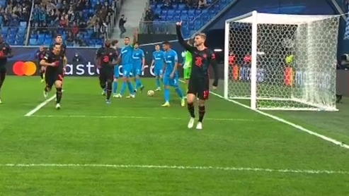 گل اول چلسی به زنیت (ورنر)