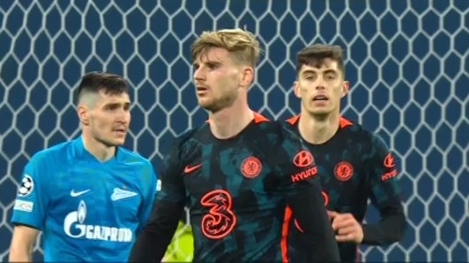 گل سوم چلسی به زنیت (دبل ورنر)