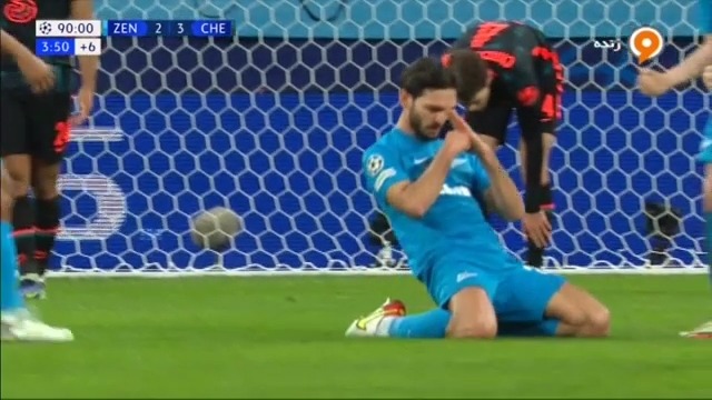 گل سوم زنیت به چلسی (اوزدویف)