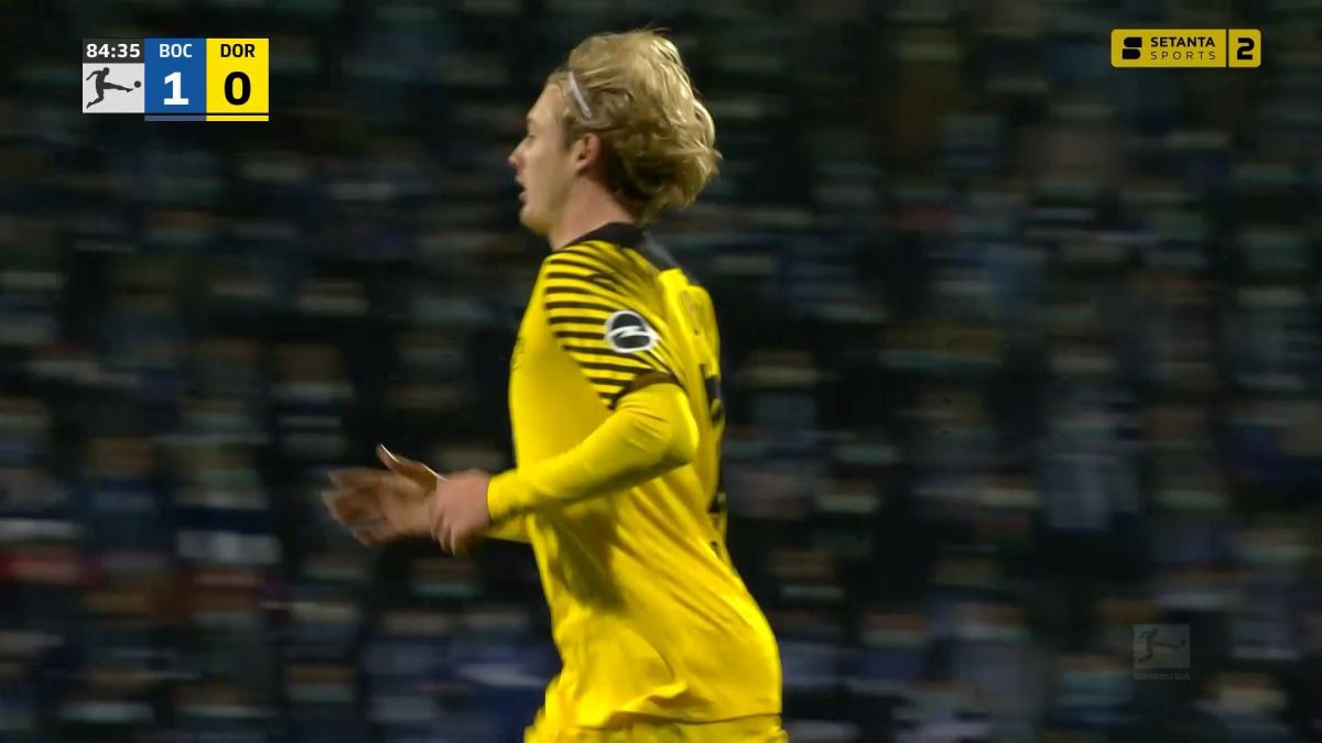 گل اول دورتموند به بوخوم (یولیان برانت)