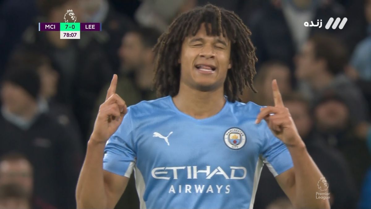 گل هفتم منچسترسیتی به لیدزیونایتد (ناتان آکه)