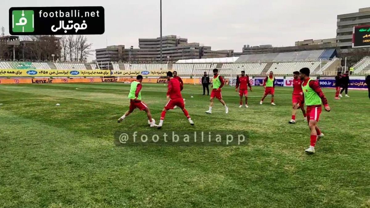 اختصاصی/ گرم کردن بازیکنان پیکان و پرسپولیس پیش از بازی