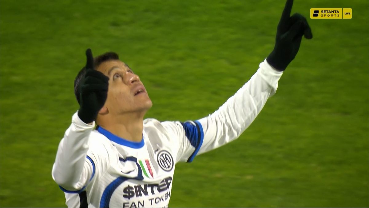 گل سوم اینتر به سالرنیتانا (الکسیس سانچز)