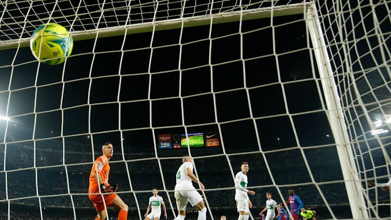 گل سوم بارسلونا به الچه (گونزالز)