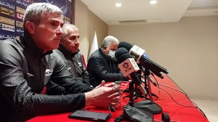 اختصاصی/ کنفرانس خبری بعد از بازی تراکتور - مس رفسنجان