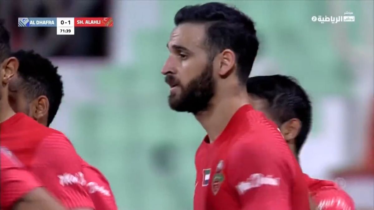 گل اول شباب الاهلی مقابل الظفره (سوپرگل احمد نوراللهی)