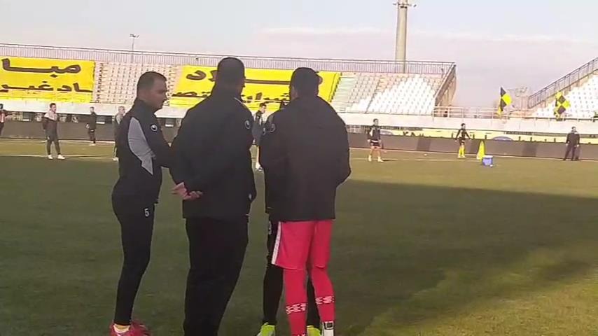 اختصاصی/ خوش و بش سعید آقایی، سجاد شهباززاده و عزت اله پورقاز پیش از بازی سپاهان و پرسپولیس