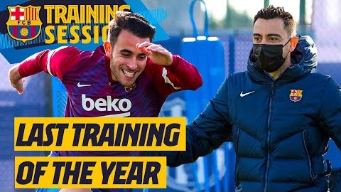 آخرین تمرین بارسلونا در سال 2021