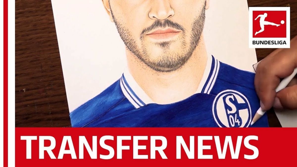 نقاشی چهره سئاد کولاشیناچ بازیکن اسبق آرسنال و خرید جدید شالکه