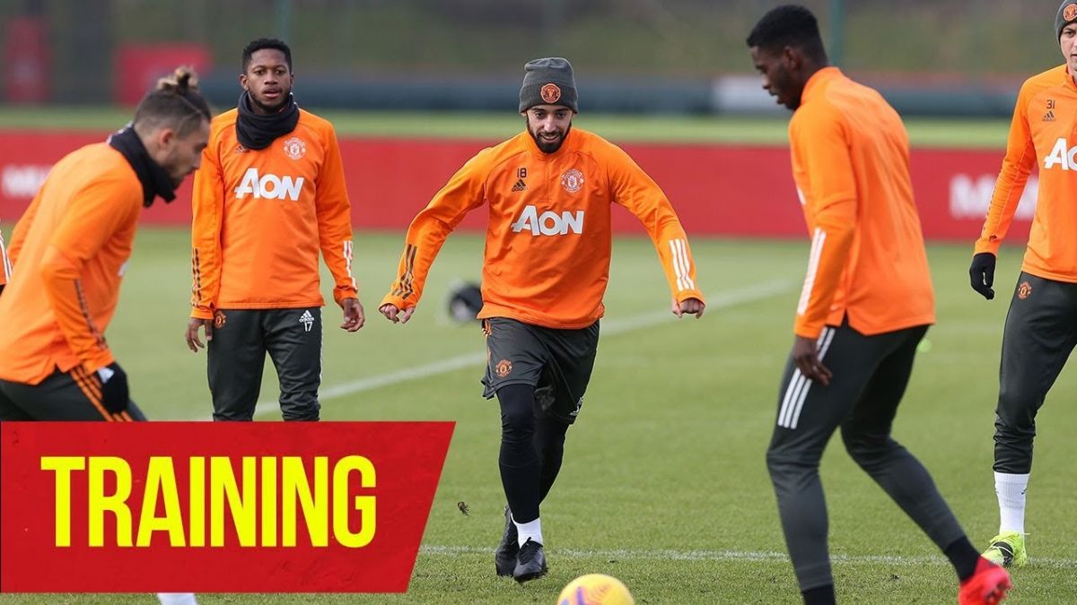 آخرین تمرین منچستریونایتد برای تقابل با اورتون