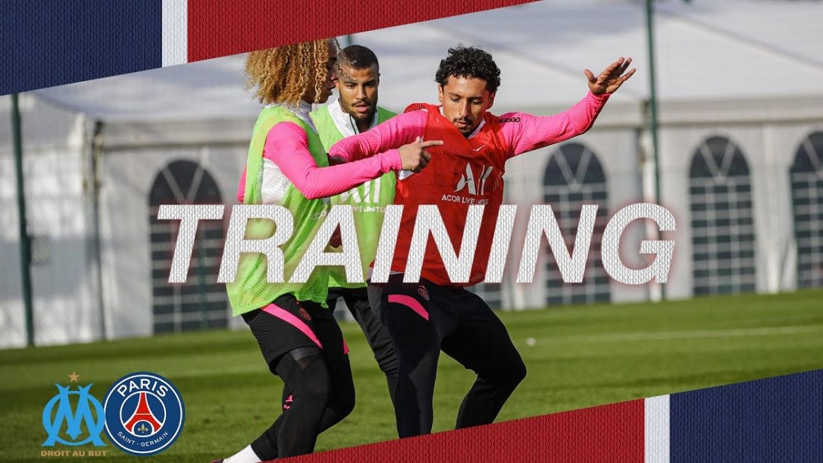 آخرین تمرین پاری سن ژرمن پیش از بازی با مارسی