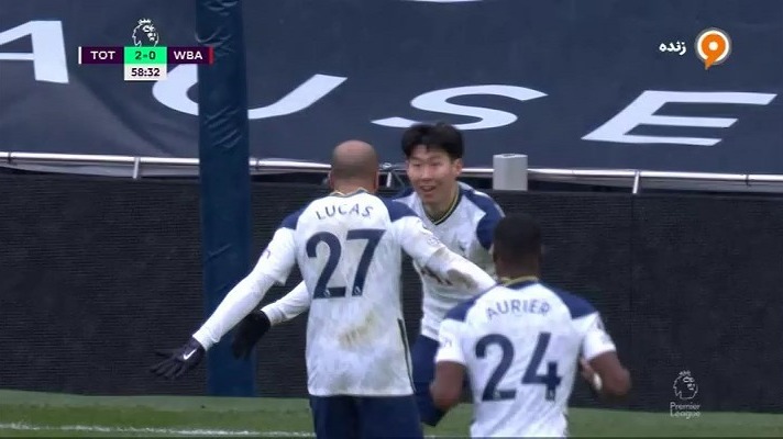 گل دوم تاتنهام به وست برومویچ (سون)