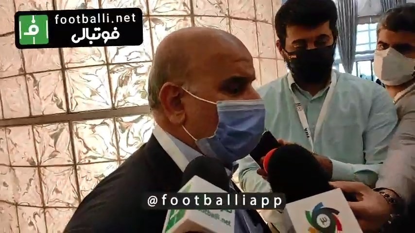 اختصاصی/ صحبتهای کوتاه عبدالکاظم طالقانی با اصحاب رسانه. او نتوانست در انتخابات هیات رئیسه فدراسیون موفق شود