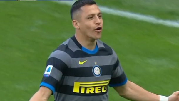 گل سوم اینتر به جنوا (الکسیس سانچز)