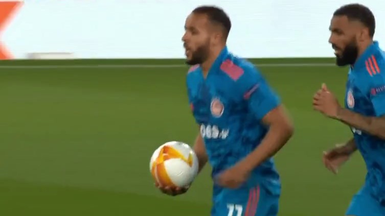 گل اول المپیاکوس به آرسنال (یوسف العربی)