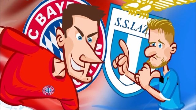انیمیشن طنز بازی بایرن مونیخ 2-1 لاتزیو