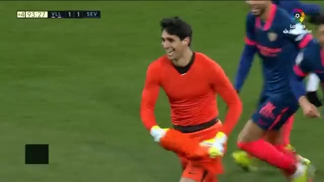 گل تساوی سویا به وایادولید در دقیقه 94 توسط دروازه بان سویا