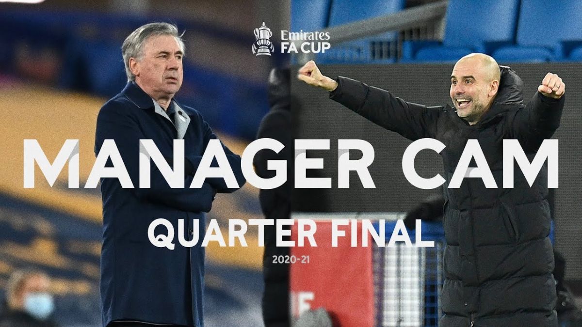 ری اکشن های کارلو آنچلوتی و پپ گواردیولا در حاشیه دیدار اورتون و منچسترسیتی