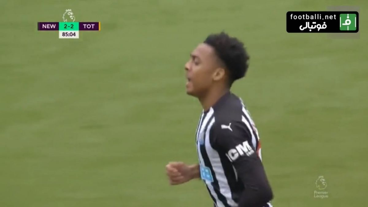 گل دوم نیوکاسل یونایتد به تاتنهام (جو ویلوک)