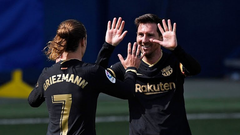 گل اول بارسلونا به ویارئال (چیپ تماشایی گریزمن)