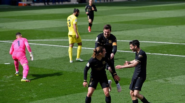 گل دوم بارسولنا به ویارئال (دبل گریزمن)