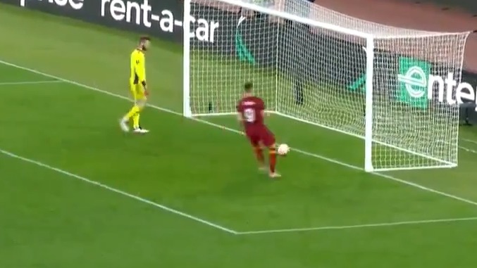 گل دوم رم به منچستریونایتد (کریستانته)