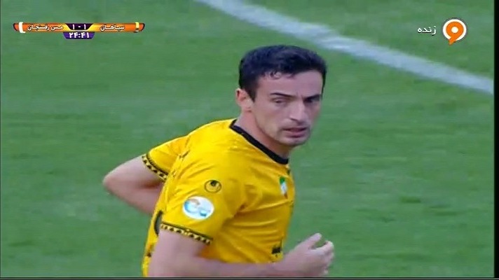 گل اول سپاهان به مس رفسنجان (گولسیانی)