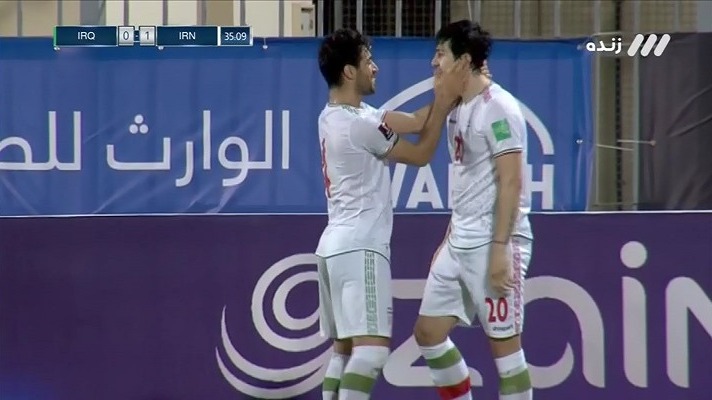 گل اول ایران به عراق (سردار آزمون)