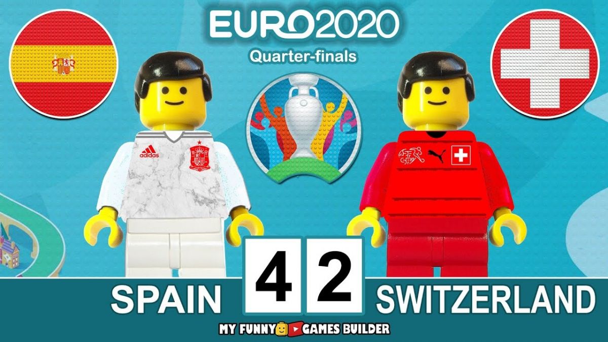 شبیه سازی بازی اسپانیا 1-1 سوئیس (4-2 پنالتی) با عروسک لگو