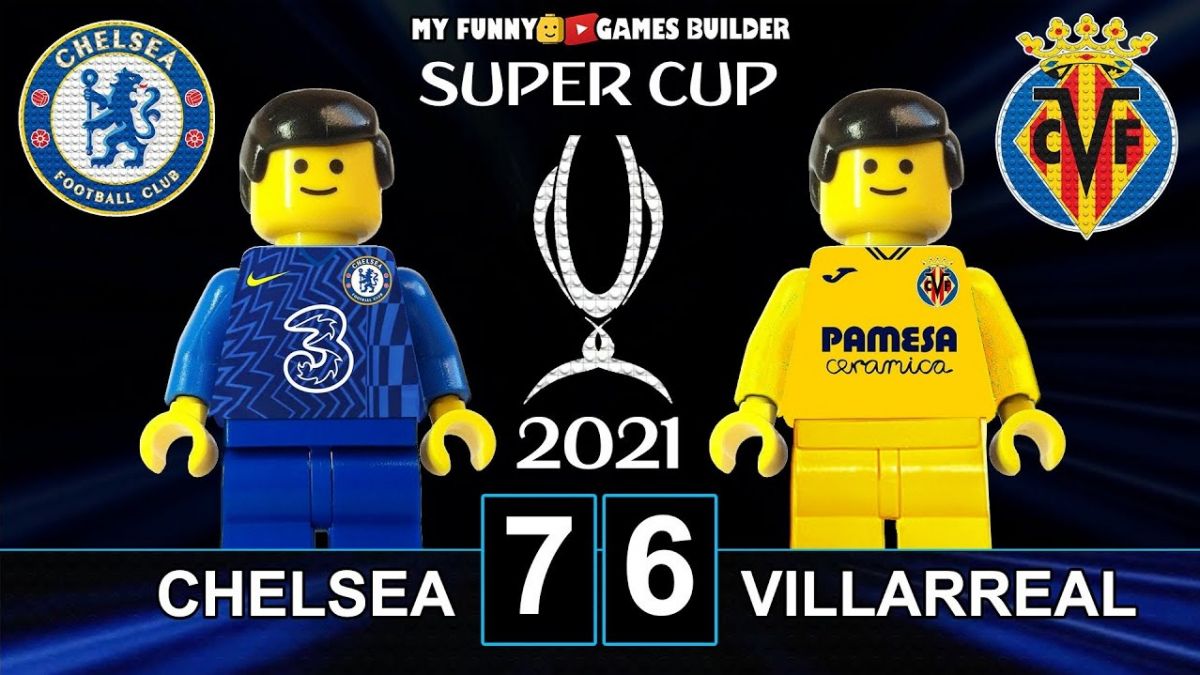 شبیه سازی برتری چلسی مقابل ویارئال در سوپرکاپ با عروسک لگو