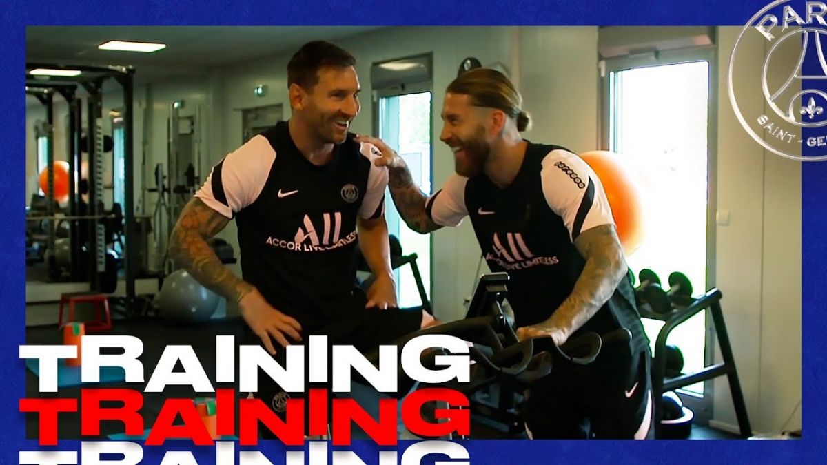 اولین تمرین لیونل مسی در تیم پاری سن ژرمن