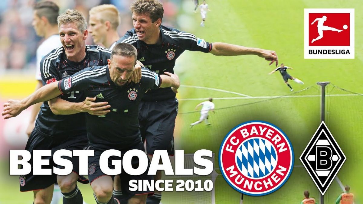 10 گل برتر تقابل های بایرن مونیخ و مونشن گلادباخ از سال 2010