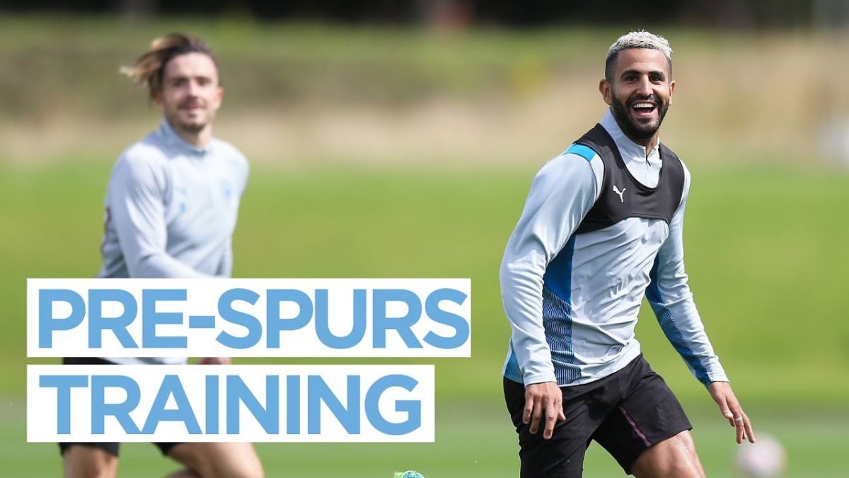 تمرین منچسترسیتی برای دیدار مقابل تاتنهام