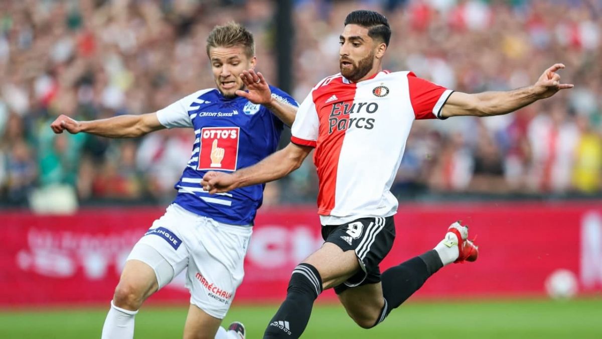 گل اول علیرضا جهانبخش به لوتسرن از زاویه پشت دروازه