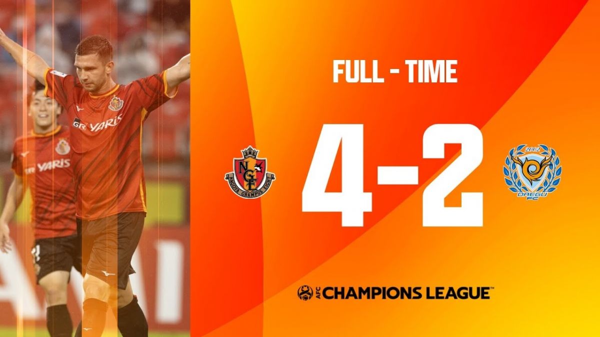 خلاصه بازی ناگویا 4-2 تگو (1/8 لیگ قهرمانان آسیا)