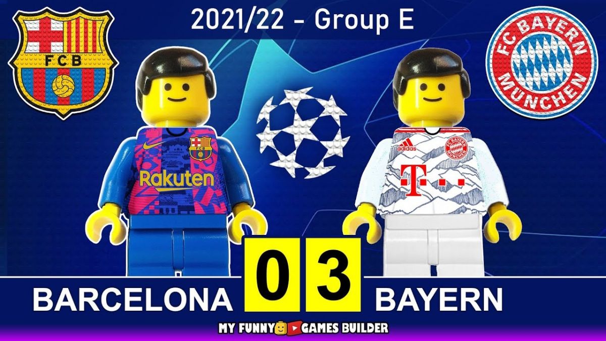 شبیه سازی بازی بارسلونا 0-3 بایرن مونیخ با عروسک لگو