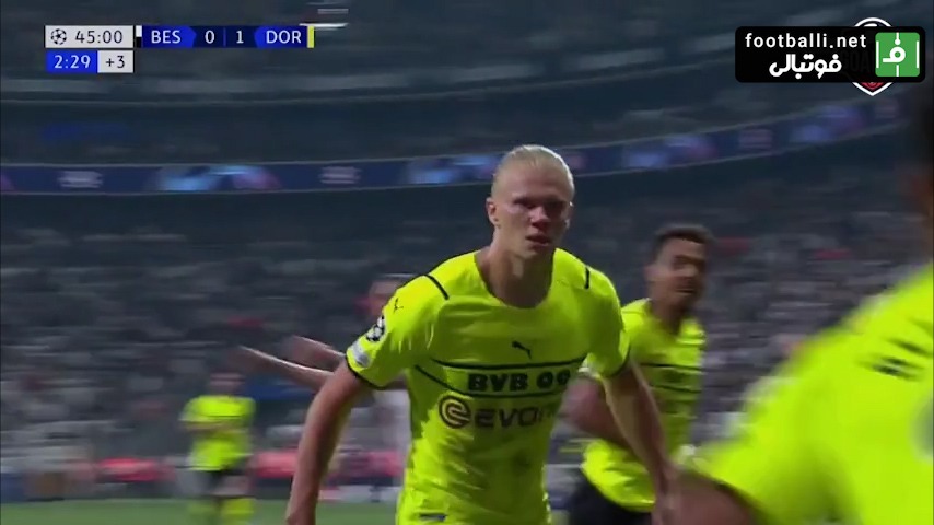 گل دوم دورتموند به بشیکتاش (هالند)