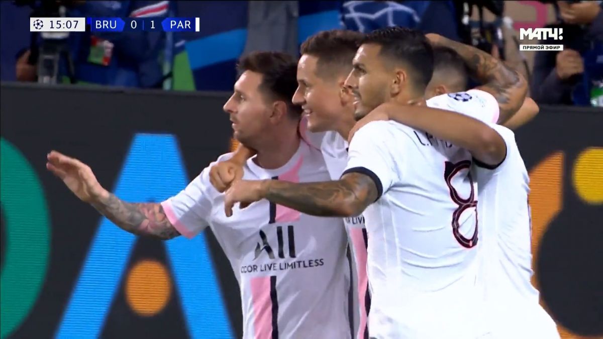 گل اول پاری سن ژرمن به کلوب بروژ (هررا)