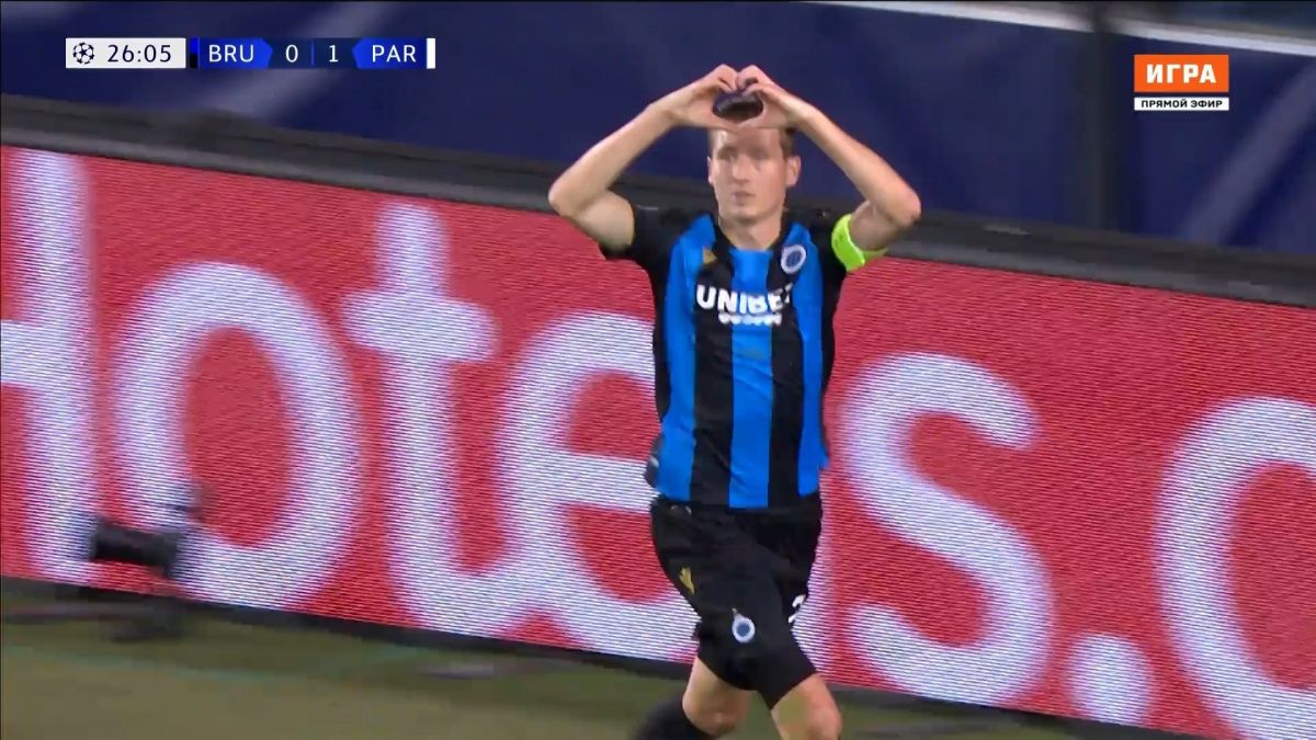 گل اول کلوب بروژ به پاری سن ژرمن (واناکن)