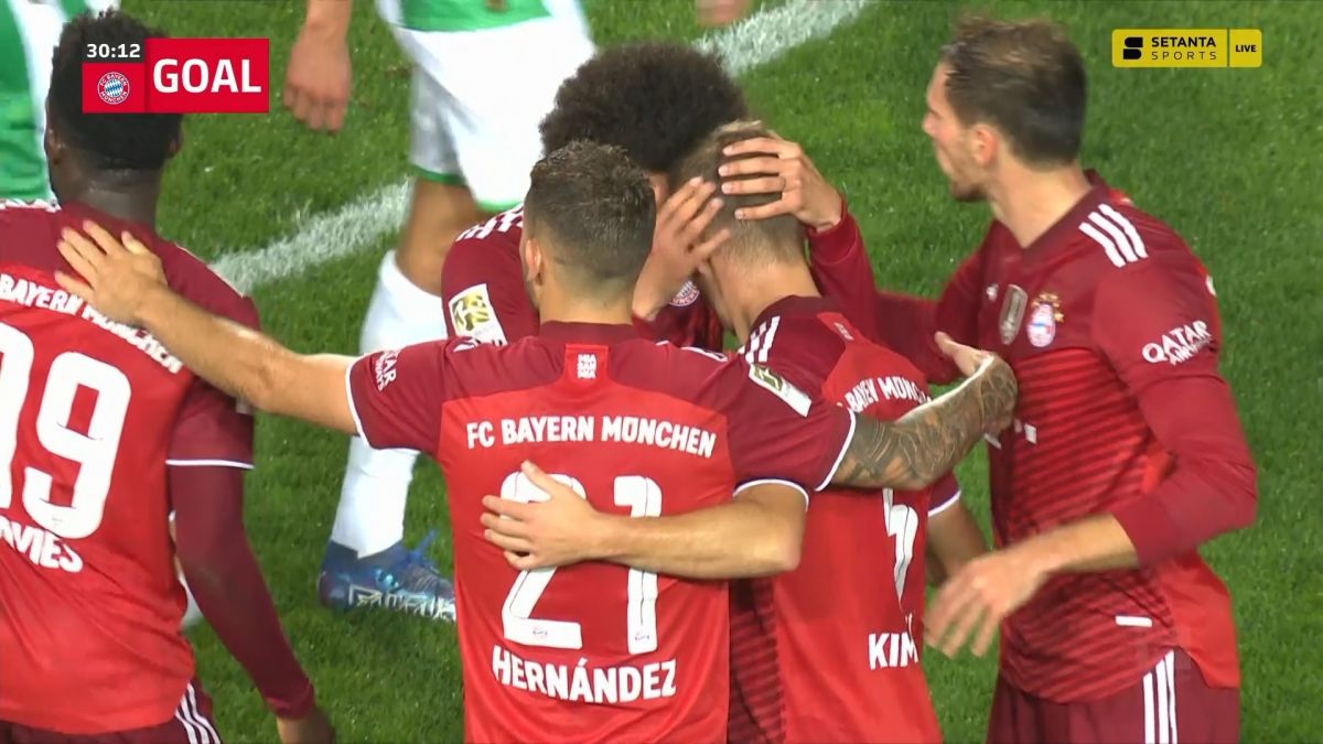 گل دوم بایرن مونیخ به گروتر فورث (جاشوا کیمیش)