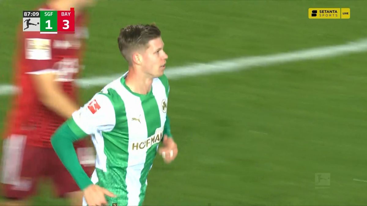 گل اول گروتر فورث به بایرن مونیخ (سدریک ایتن)