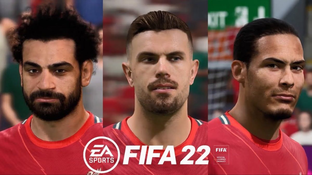 چهره بازیکنان لیورپول در بازی فیفا 22